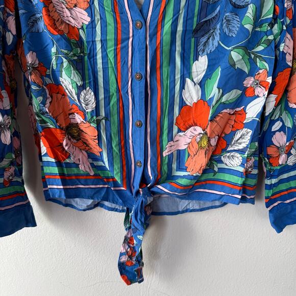 Anthropologie Maeve Elan Scarf Printed Blouse from Anthropologie Size 6 - Picture 5 of 9